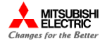 logo marca mitsubishi electric aire acondicionado